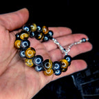 Tiger eye and hematite double row bracelet