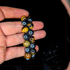 Tiger eye and hematite double row bracelet