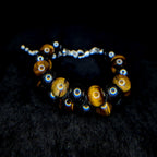 Tiger eye and hematite double row bracelet