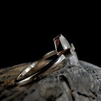 Marquise rainbow moonstone ring | 925 Sterling Silver
