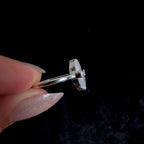 Marquise rainbow moonstone ring | 925 Sterling Silver