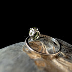 August birthstone peridot ring | 925 Sterling Silver
