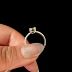 August birthstone peridot ring | 925 Sterling Silver