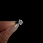 Pear cut rainbow moonstone ring | 925 Sterling Silver