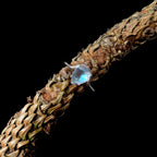 Pear cut rainbow moonstone ring | 925 Sterling Silver