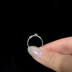 Minimalist peridot stacking ring | 925 Sterling Silver