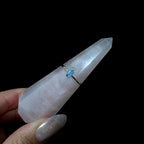 Minimalist natural blue topaz ring | 925 Sterling Silver