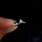 White topaz stacking enhancer ring | 925 Sterling Silver