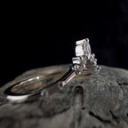 White topaz stacking enhancer ring | 925 Sterling Silver