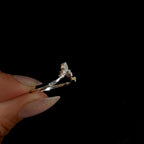 White topaz stacking enhancer ring | 925 Sterling Silver