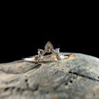 White topaz stacking enhancer ring | 925 Sterling Silver