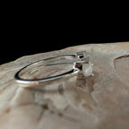Dainty rainbow moonstone ring | 925 Sterling Silver