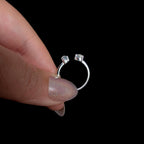 Dainty rainbow moonstone ring | 925 Sterling Silver
