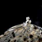 White topaz stacking enhancer ring | 925 Sterling Silver