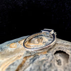 Statement rainbow moonstone and blue topaz ring | 925 Sterling Silver
