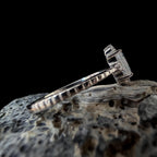 Large rainbow moonstone statement ring | 925 Sterling Silver