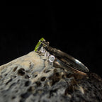 Peridot statement ring | 925 Sterling Silver