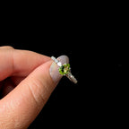 Peridot statement ring | 925 Sterling Silver