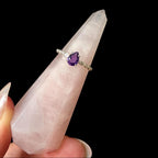 Statement amethyst and white topaz ring | 925 Sterling Silver