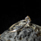 Statement citrine and white topaz ring | 925 Sterling Silver