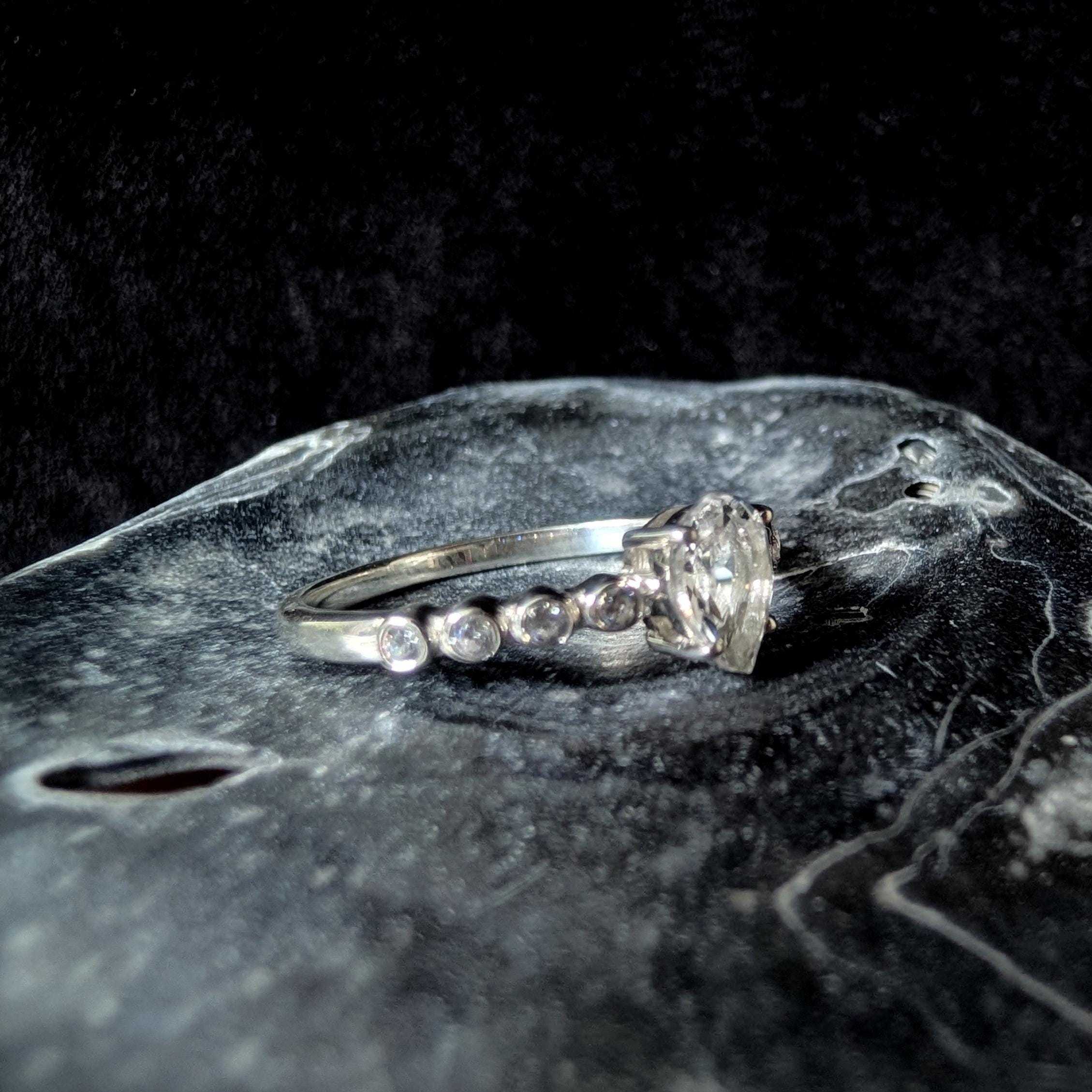 Statement white topaz ring | 925 Sterling Silver