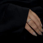 Crown rainbow moonstone ring | 925 Sterling Silver