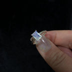 Elegant rainbow moonstone ring | 925 Sterling Silver