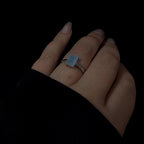 Elegant aquamarine ring | 925 Sterling Silver