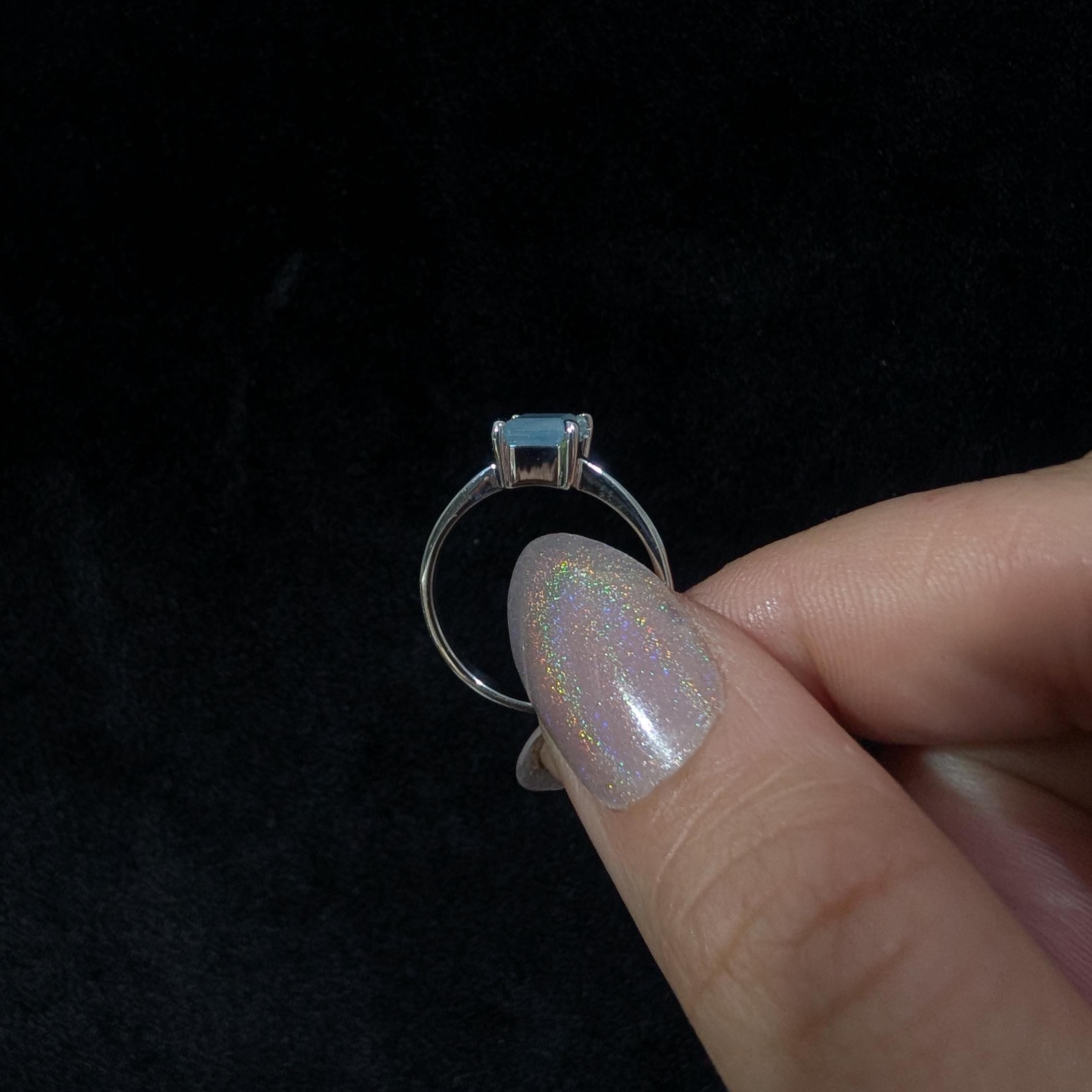 Elegant aquamarine ring | 925 Sterling Silver