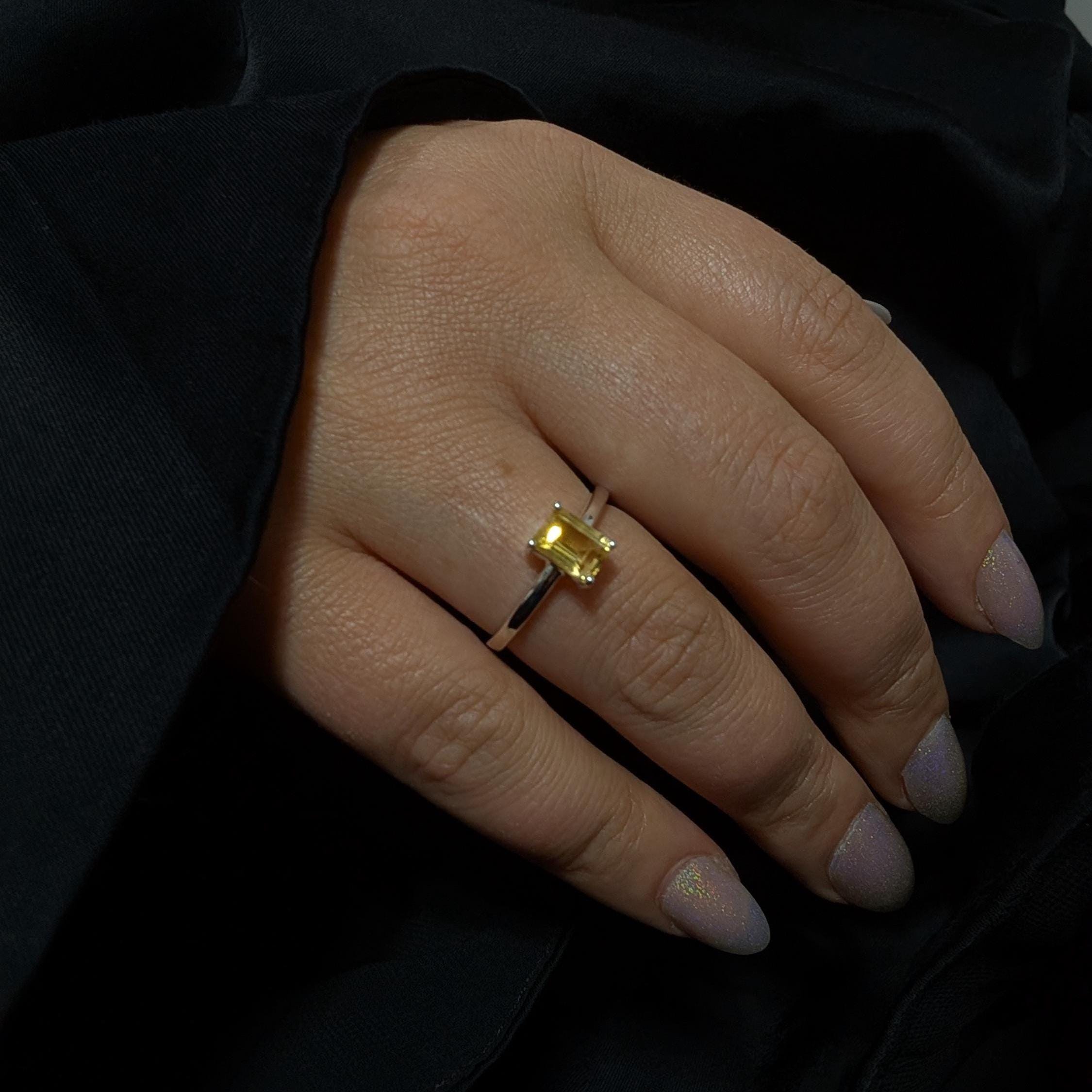 Elegant citrine ring | 925 Sterling Silver