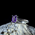 Elegant amethyst ring | 925 Sterling Silver