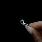 White topaz stacking enhancer ring | 925 Sterling Silver
