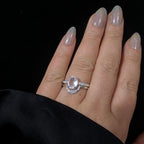 White topaz stacking enhancer ring | 925 Sterling Silver