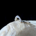 White topaz stacking enhancer ring | 925 Sterling Silver