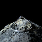 White topaz stacking enhancer ring | 925 Sterling Silver