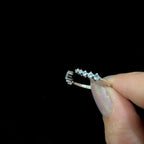 Blue Topaz Enhancer Ring | 925 sterling silver