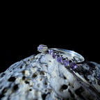 Amethyst stacking ring | 925 Sterling Silver