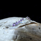 Amethyst stacking ring | 925 Sterling Silver