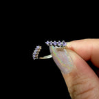 Amethyst stacking ring | 925 Sterling Silver