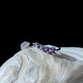 Amethyst stacking ring | 925 Sterling Silver