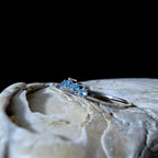 Blue topaz minimalist everyday ring | 925 Sterling Silver
