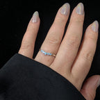Blue topaz minimalist everyday ring | 925 Sterling Silver