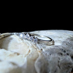 White topaz minimalist everyday ring | 925 Sterling Silver
