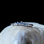 White topaz minimalist everyday ring | 925 Sterling Silver