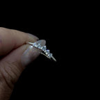 White topaz minimalist everyday ring | 925 Sterling Silver