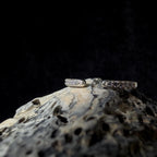 White topaz minimalist ring with gap | 925 Sterling Silver