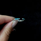 Turquoise minimalist ring | 925 Sterling Silver
