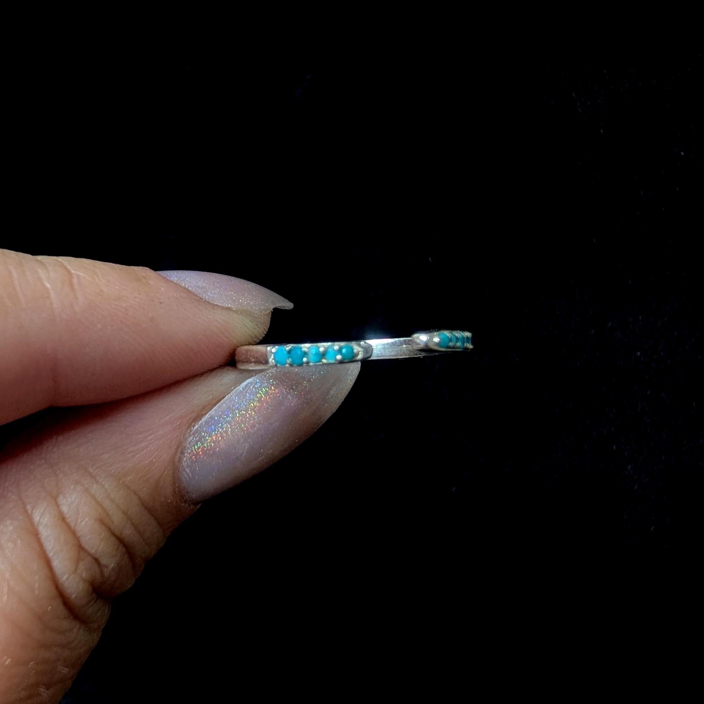 Turquoise minimalist ring | 925 Sterling Silver