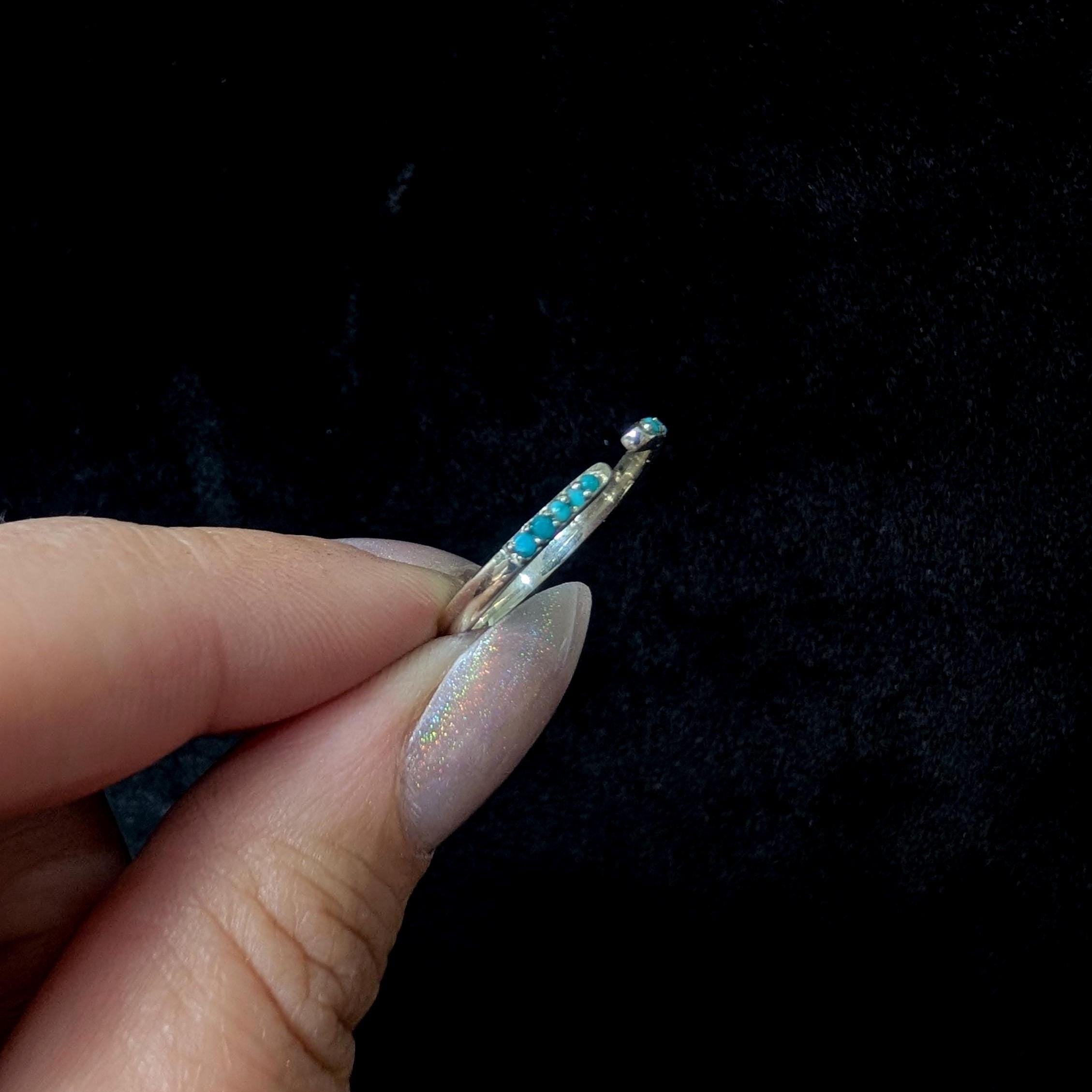 Turquoise minimalist ring | 925 Sterling Silver