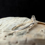 Rainbow moonstone stacking enhancer ring | 925 Sterling Silver